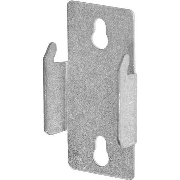 Kenney Mfg Double Curtain Rod Bracket, Zinc, Silver, Nail Mounting